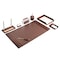 Dacasso Chocolate Brown Leather 8-Piece Desk Set DF-3412 - alternate 4